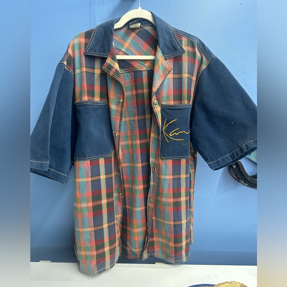 Karl Kani denim button up